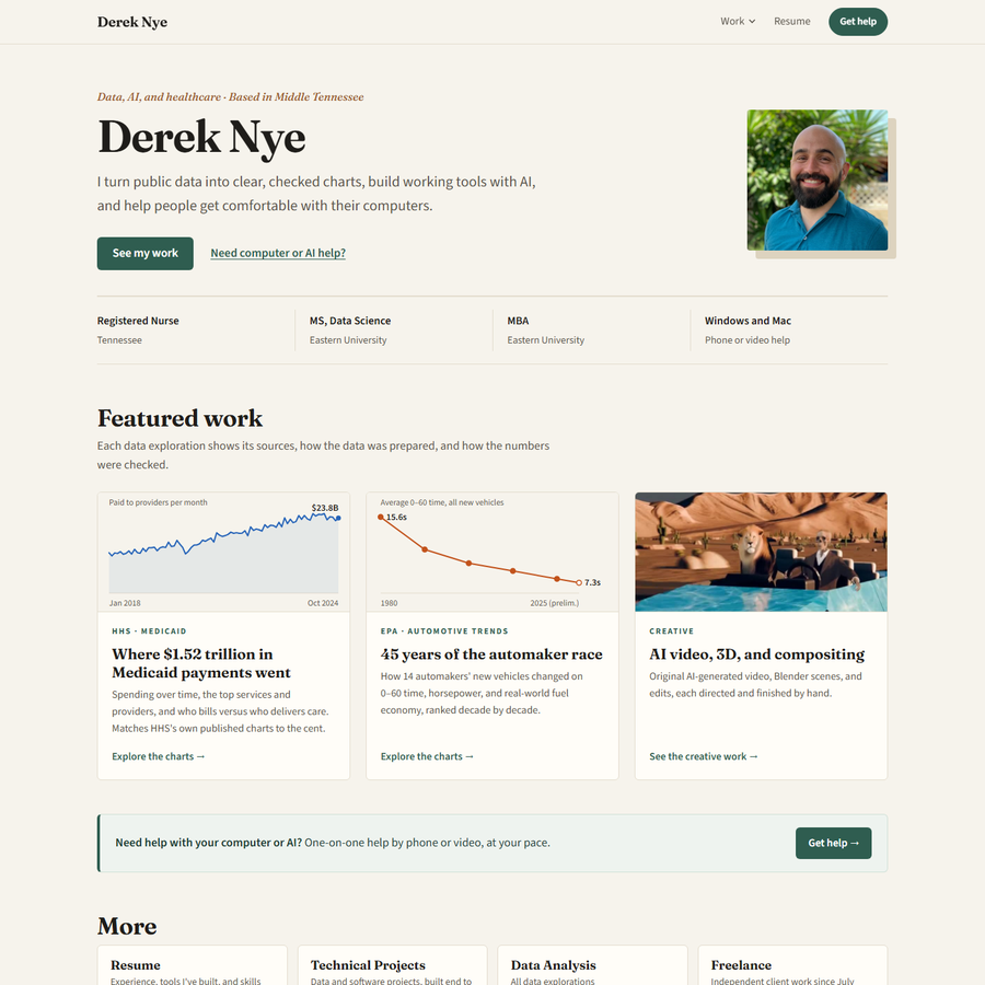 Personal Portfolio Site screenshot